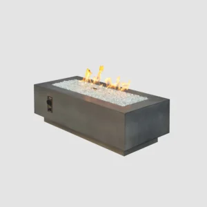 Midnight Mist Cove Linear Gas Fire Pit Table 72"