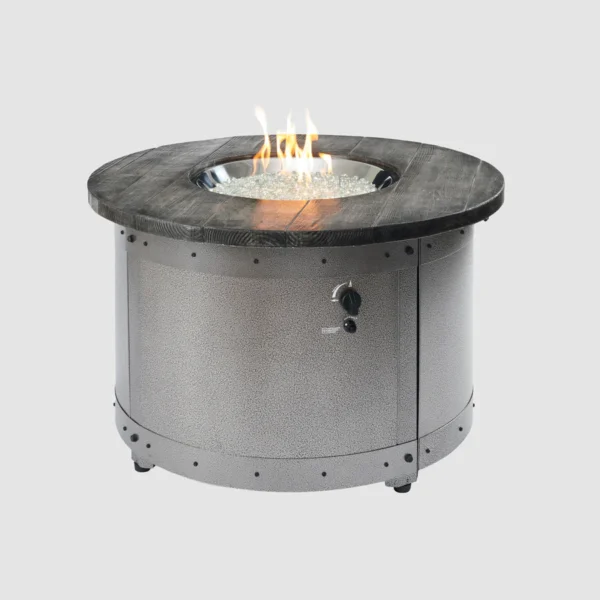 Edison Round Gas Fire Pit Table