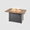 Havenwood Rectangular Gas Fire Pit Table